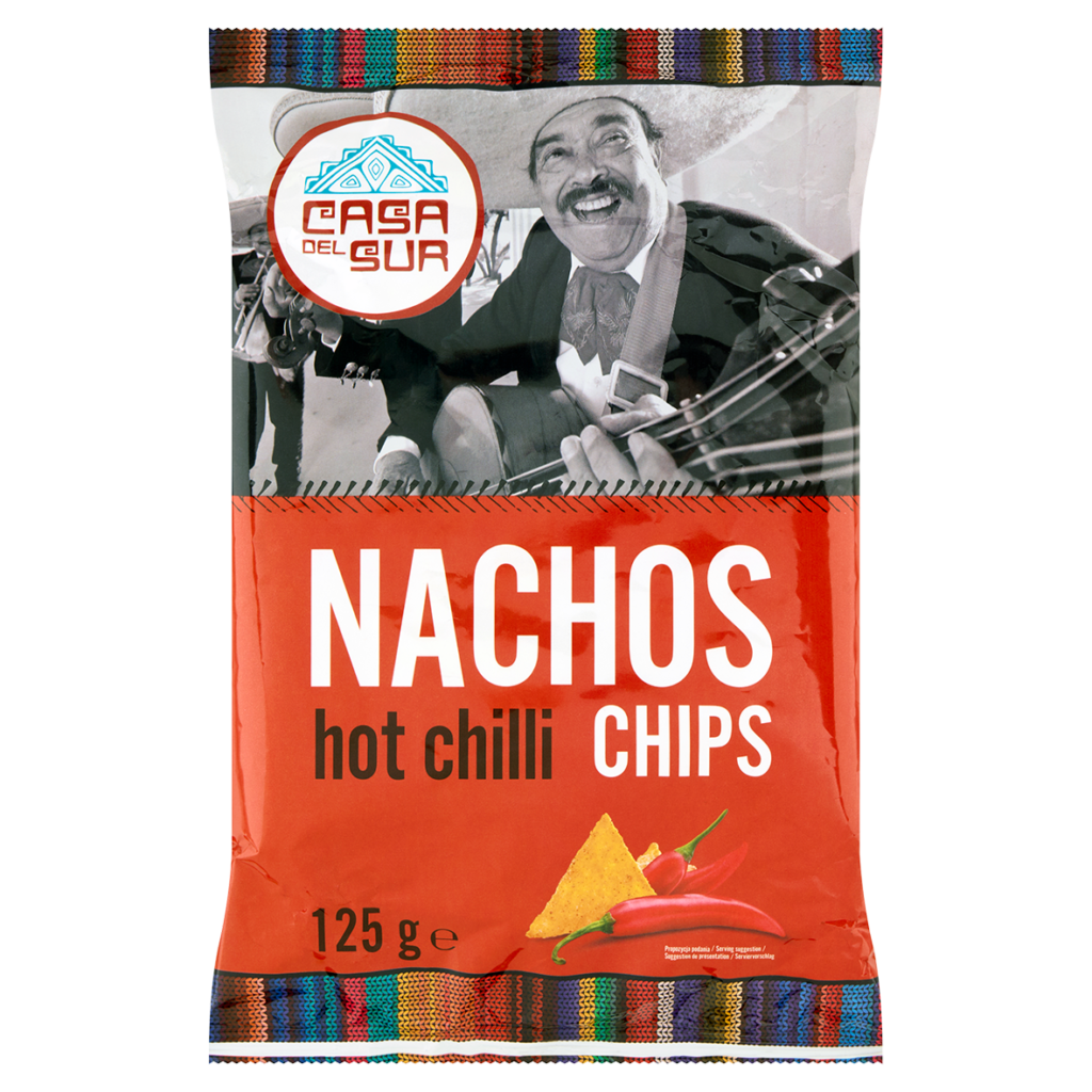 Chipsy nachos kukurydziane chili 125 g
