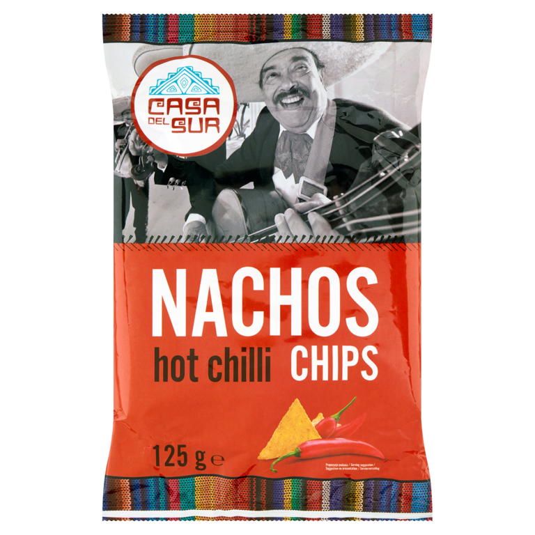 Chipsy nachos kukurydziane chili 125 g