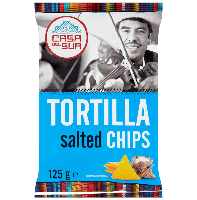 Chipsy nachos kukurydziane solone 125 g