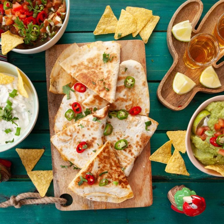 Quesadilla z&nbsp;brokułami i&nbsp;fasolą