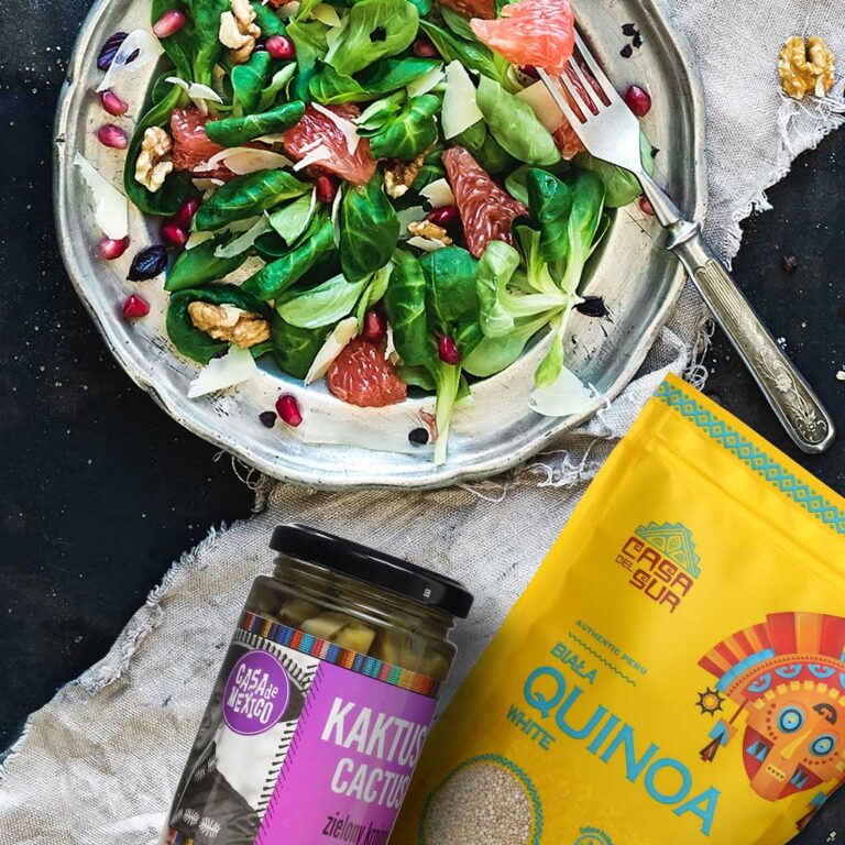 Meksykańska sałatka z&nbsp;quinoa i&nbsp;kaktusem