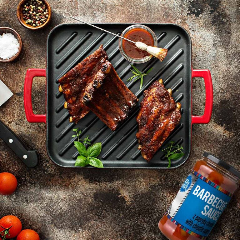 Grillowane żeberka w&nbsp;sosie BBQ