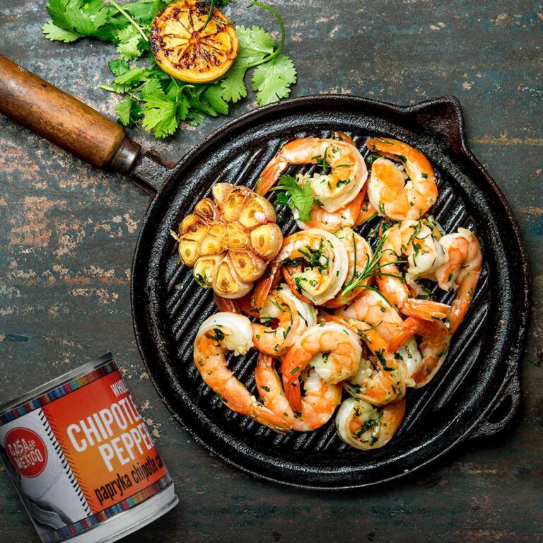 Grillowane krewetki w&nbsp;marynacie chipotle