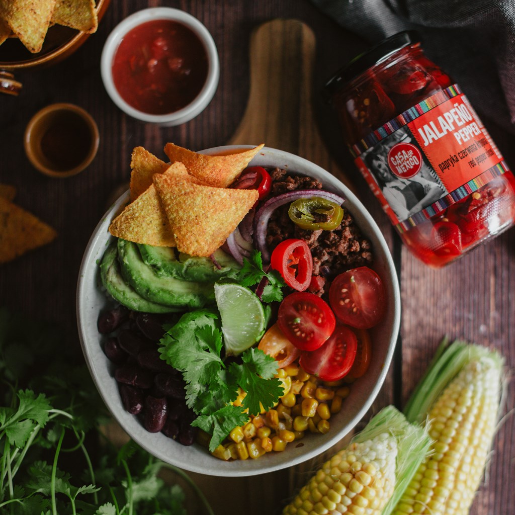 Meksykański bowl z parpryką jalapeno Edyta Dyduch Casa de Mexico