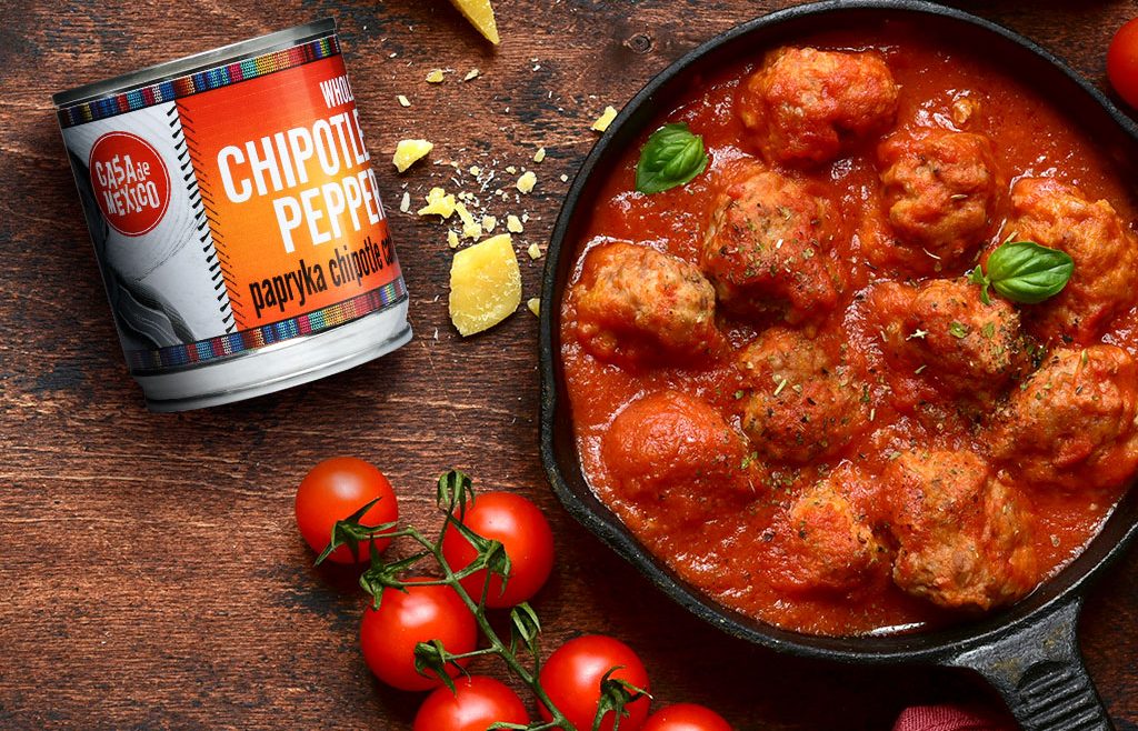 Przepis Pulpety z indyka z serem w sosie chipotle Casa de Mexico