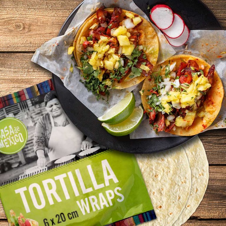 Tostadas z&nbsp;zielonym jackfruitem i&nbsp;salsą z&nbsp;ananasa