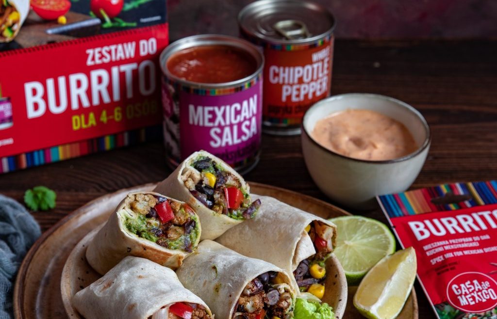 przepis Wege burrito z pieczonym kalafiorem i salsą meksykańską Casa de Mexico Karolina Kos