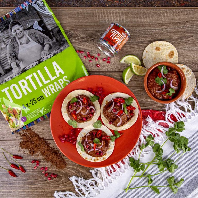 Tacos z&nbsp;indykiem mole poblano