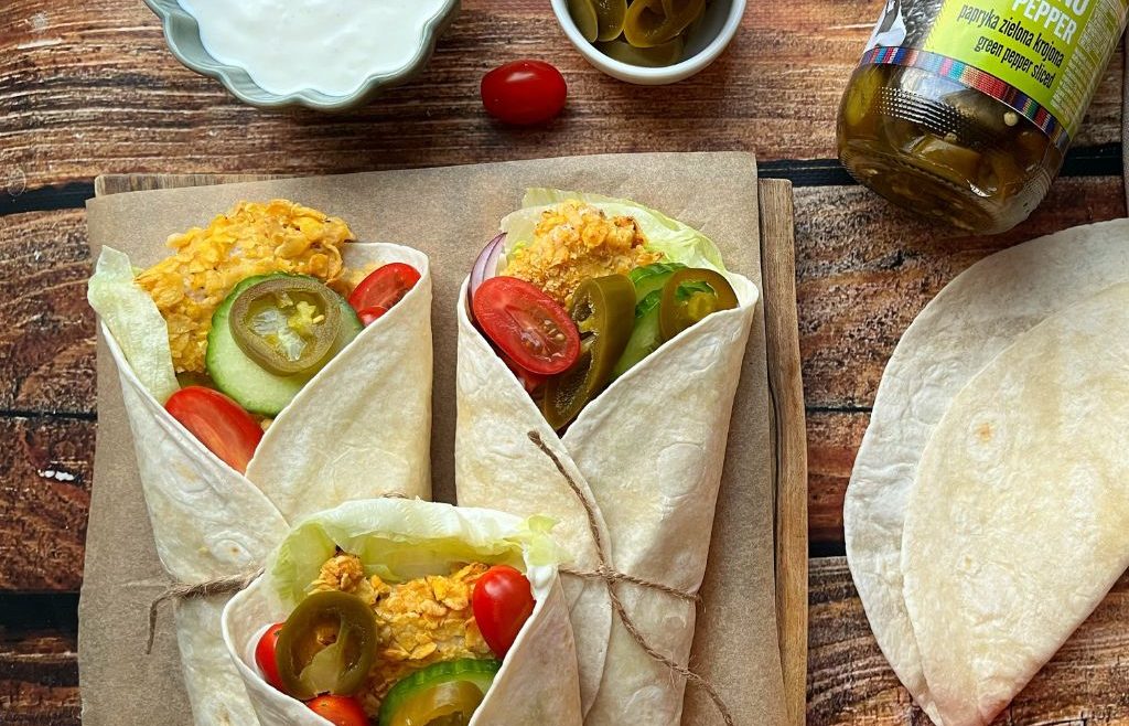 Wrapy z kąskami kurczaka i papryką Jalapeno Paula_od_kuchni Casa de Mexico