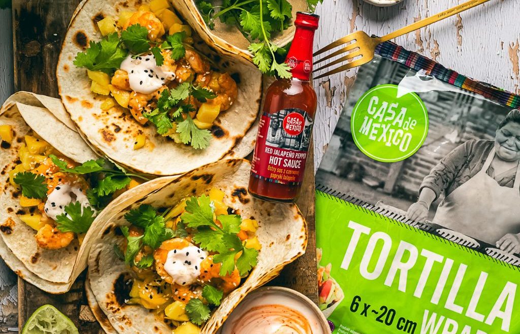Wrap z krewetkami i salsą z mango Casa de Mexico Yummy_fotografia_kulinarna