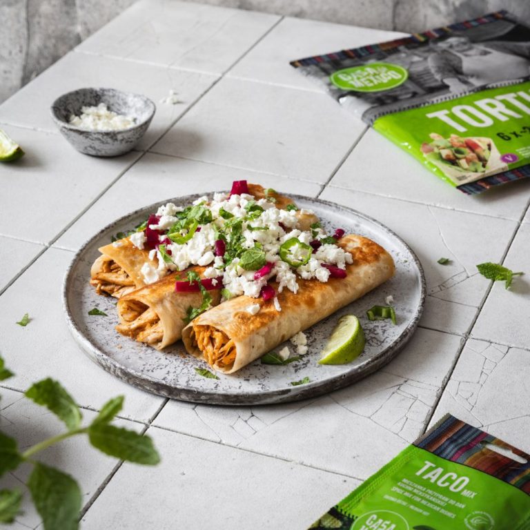 Flautas z&nbsp;kurczakiem