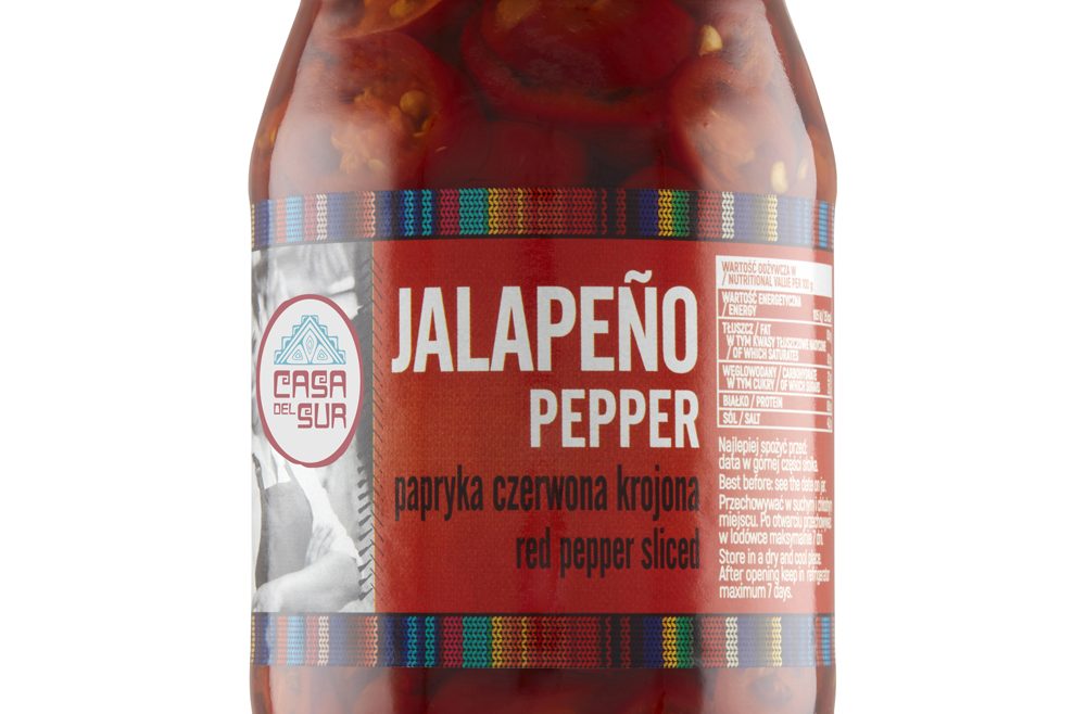 Papryka Jalapeno czerwona krojona 340g Casa del Sur