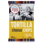 Chipsy nachos kukurydziane o smaku serowym 125g Casa del Sur