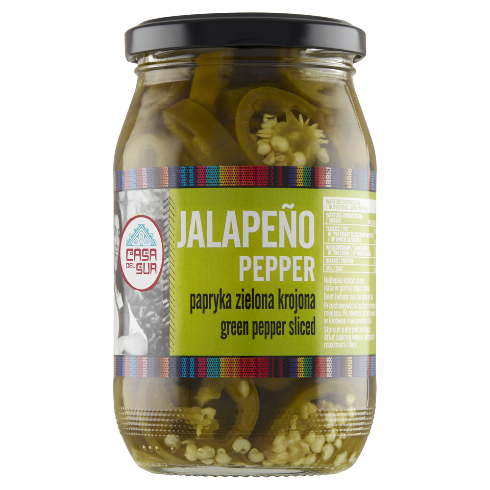 Papryka Jalapeno zielona krojona 340g Casa del Sur