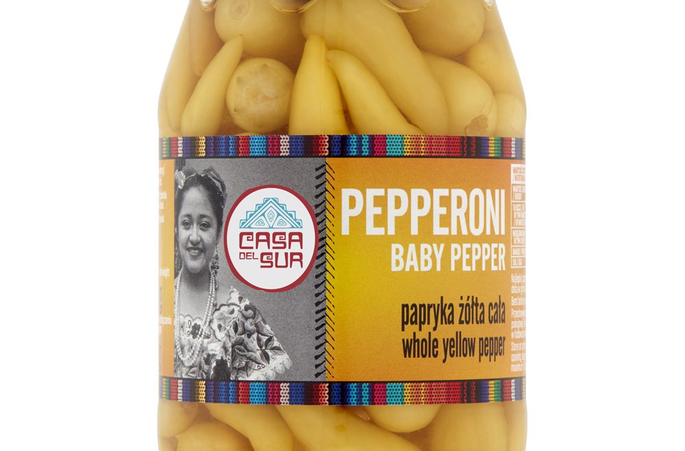 Papryka pepperoni żółta baby 325g Casa del Sur