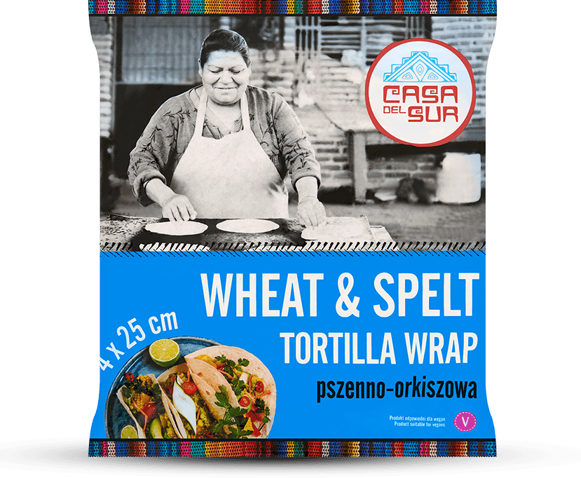 Tortilla Wrap orkiszowy 25 cm&nbsp;4 szt. 240 g