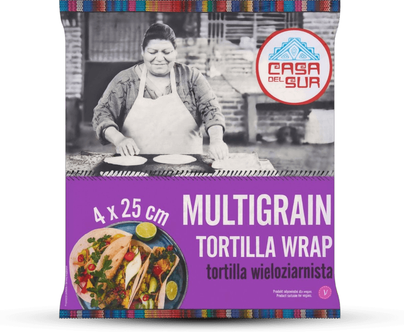 Tortilla Wrap wieloziarnisty 25 cm&nbsp;4 szt. 240 g