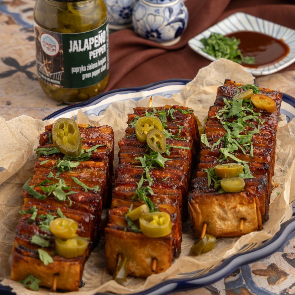 Szaszłyki z tortilli i mięsa Casa del Sur