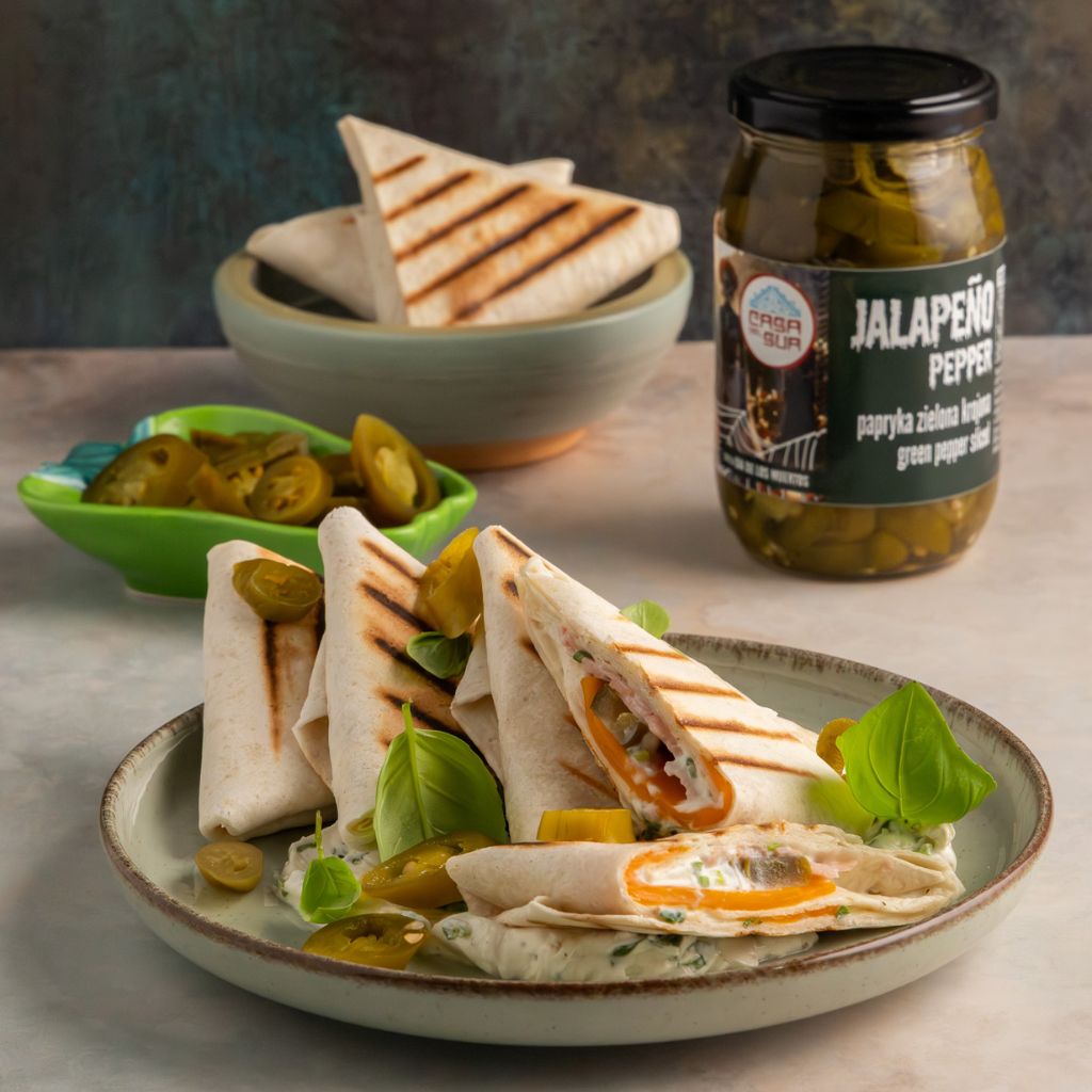 Trójkąciki z tortilli z szynką Casa del Sur