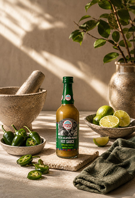 Ostry sos z&nbsp;zielonej papryki Jalapeno 100 g
