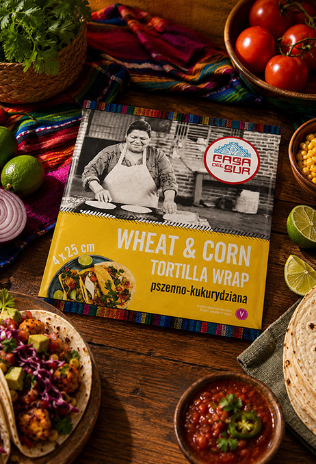 Tortilla Wrap kukurydziany 25 cm&nbsp;4 szt. 240 g