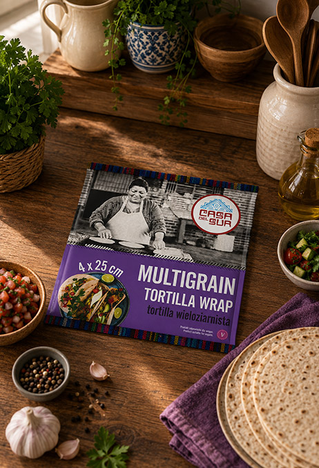 Tortilla Wrap wieloziarnisty 25 cm&nbsp;4 szt. 240 g